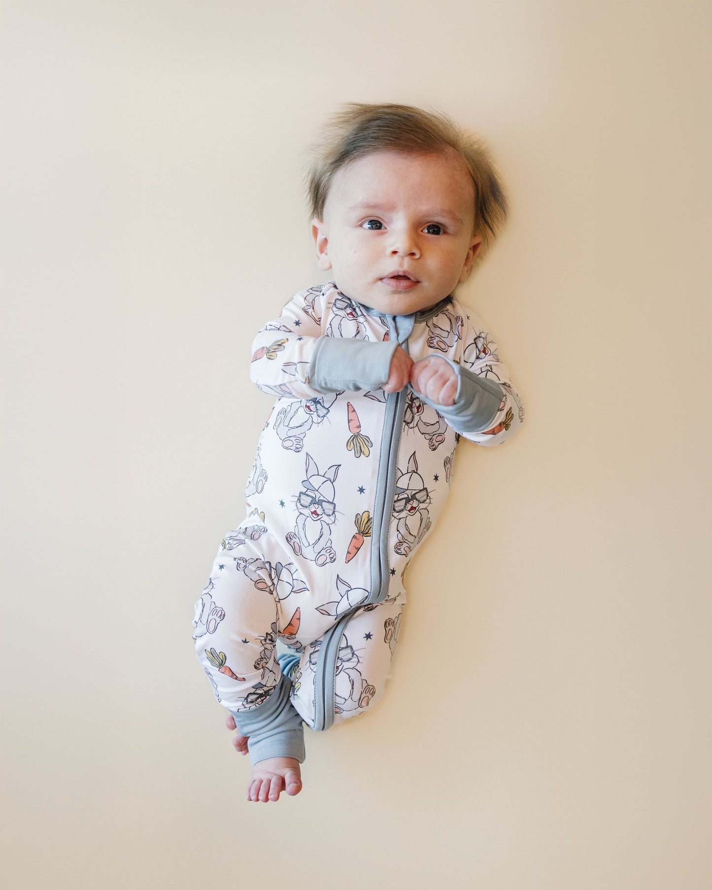 rad bunny bamboo pajamas // ZIPPY