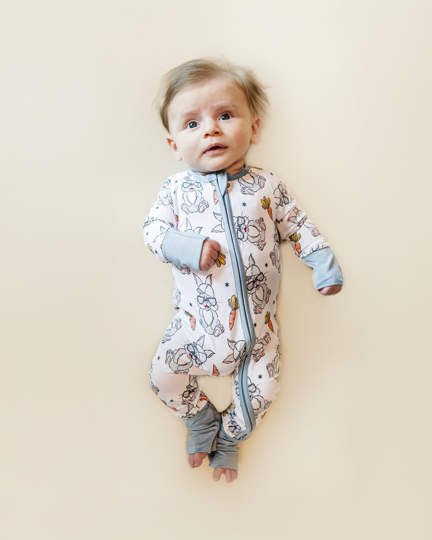 rad bunny bamboo pajamas // ZIPPY