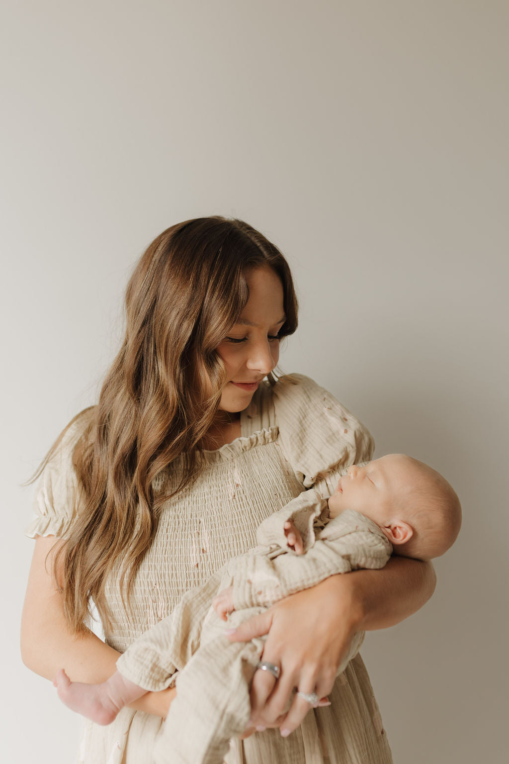 long-sleeve muslin romper // silly goose (comes in mama match)