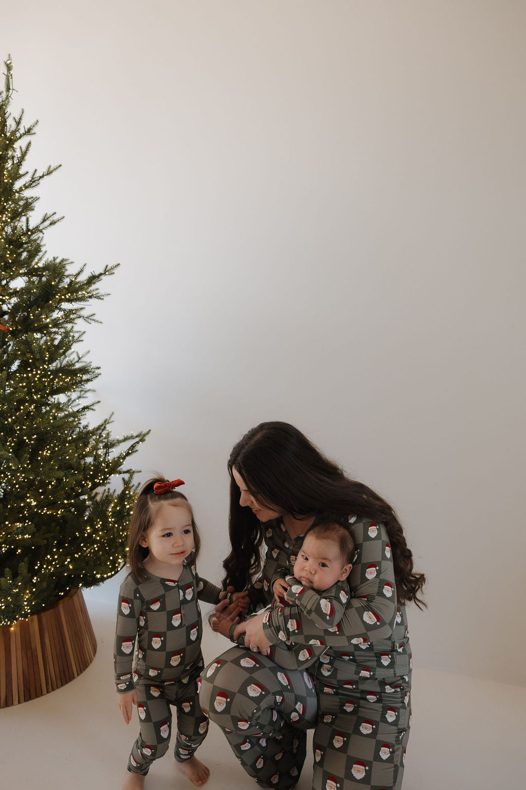 women’s bamboo pajamas // santa checkerboard (*comes in family matching*)