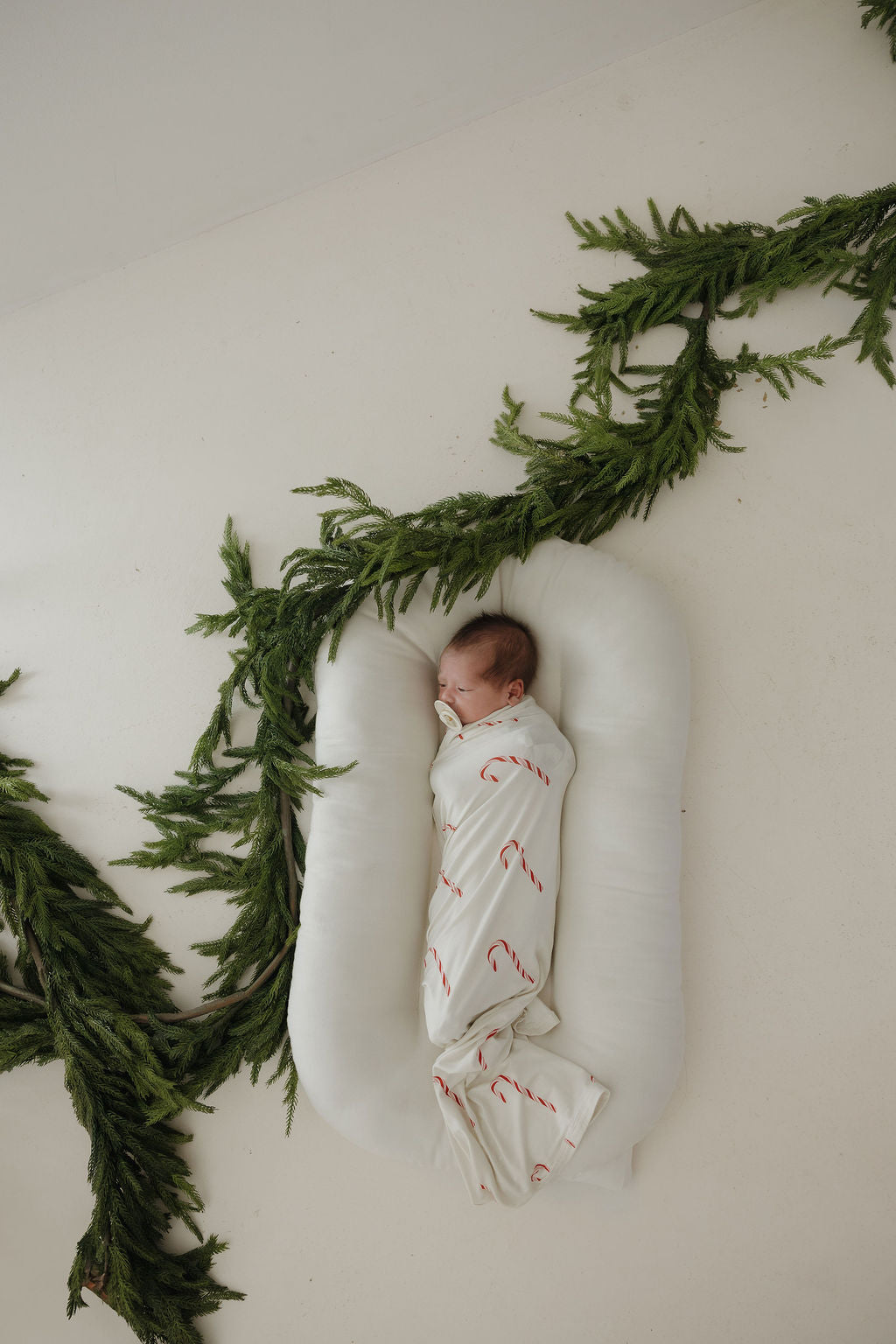 bamboo swaddle // candy cane