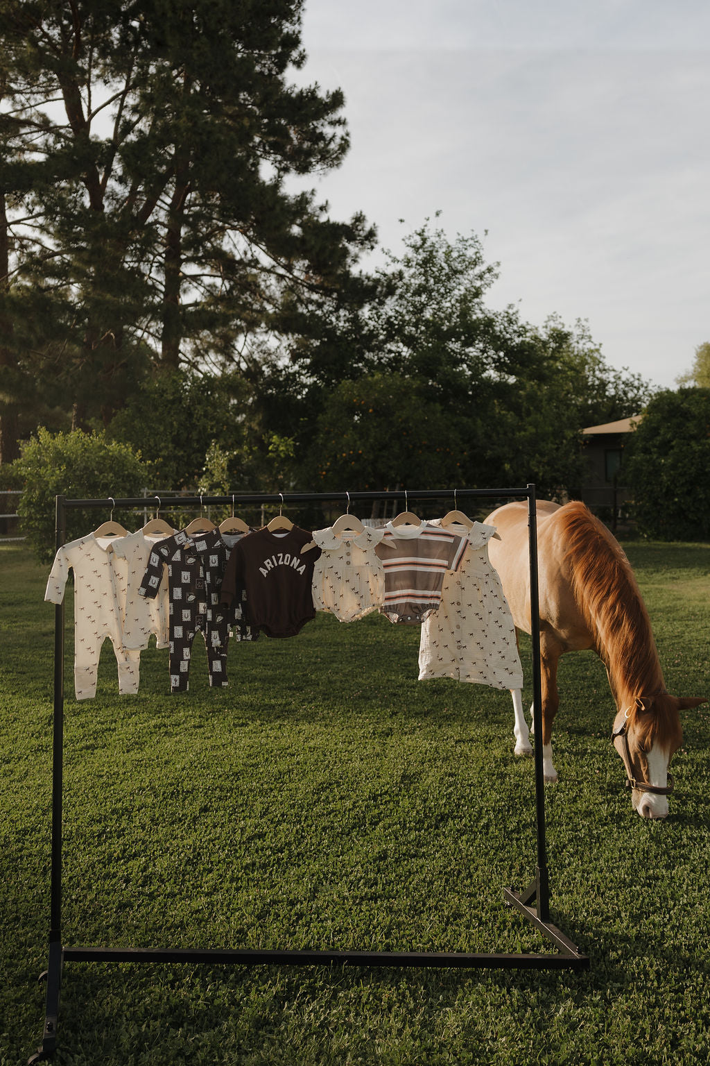 wild horses bamboo pajamas // SHORTIE