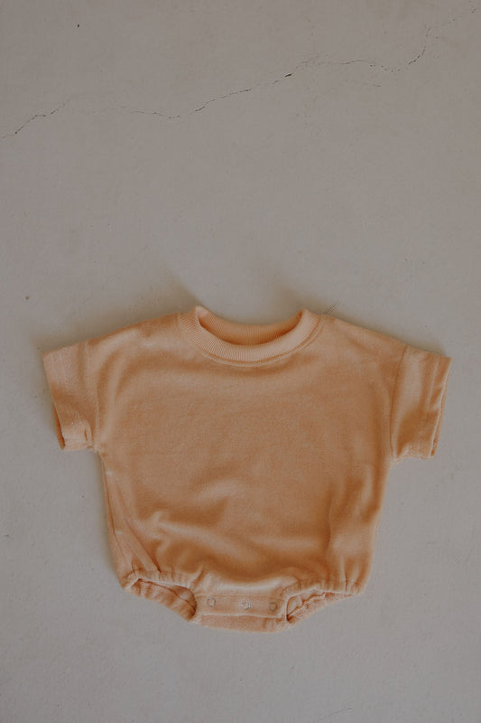 terry tshirt romper // sherbet