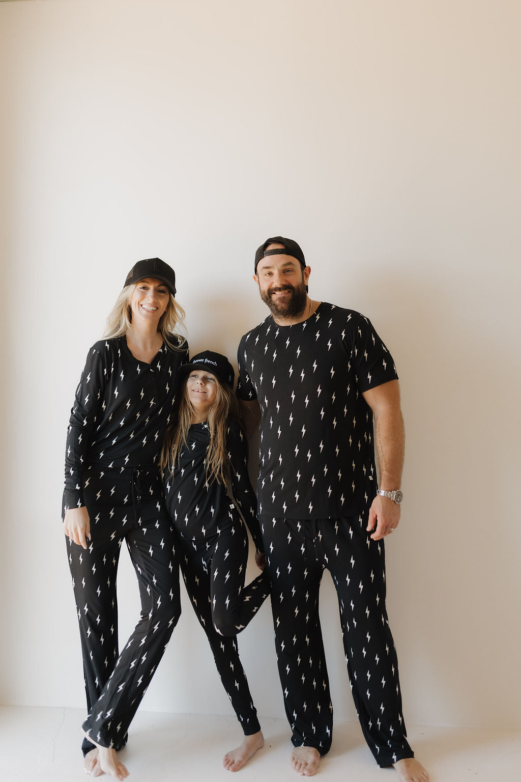 women’s bamboo pajamas // midnight lightning bolt