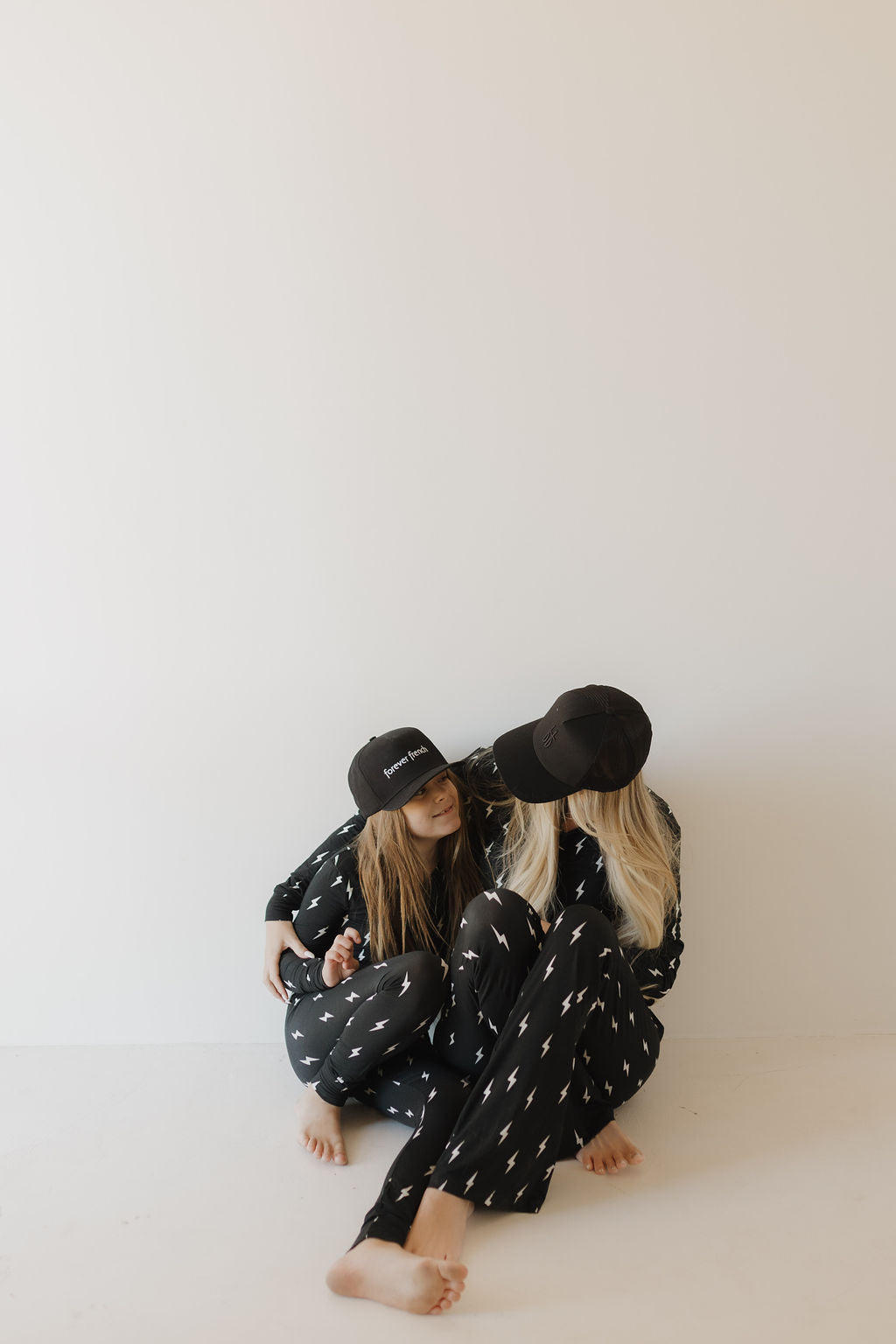 women’s bamboo pajamas // midnight lightning bolt