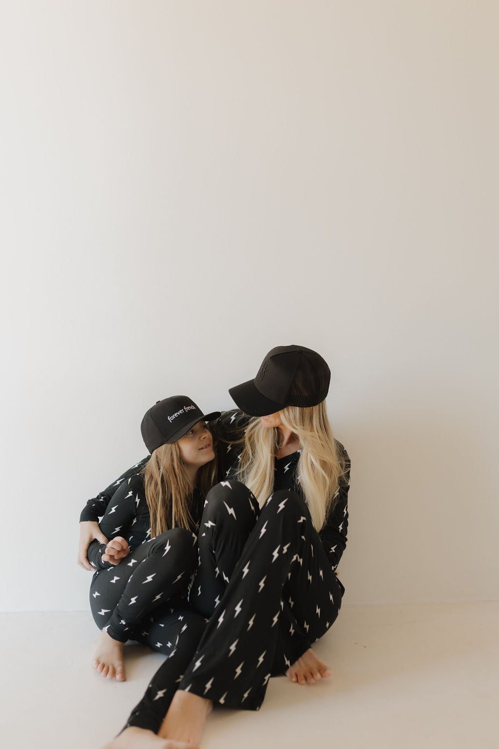 women’s bamboo pajamas // midnight lightning bolt