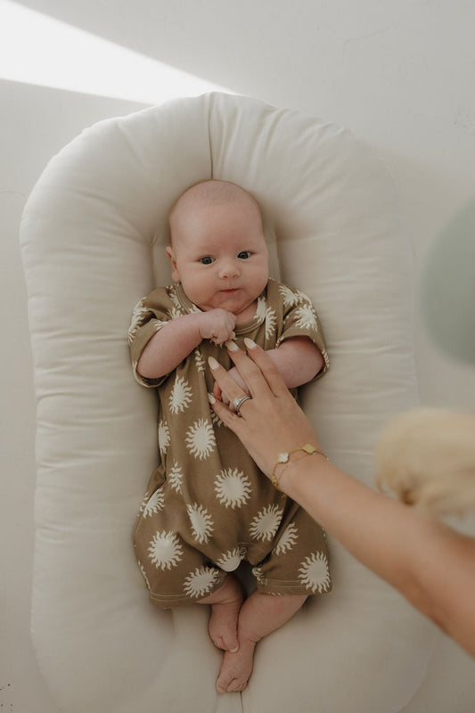 french terry romper // sol