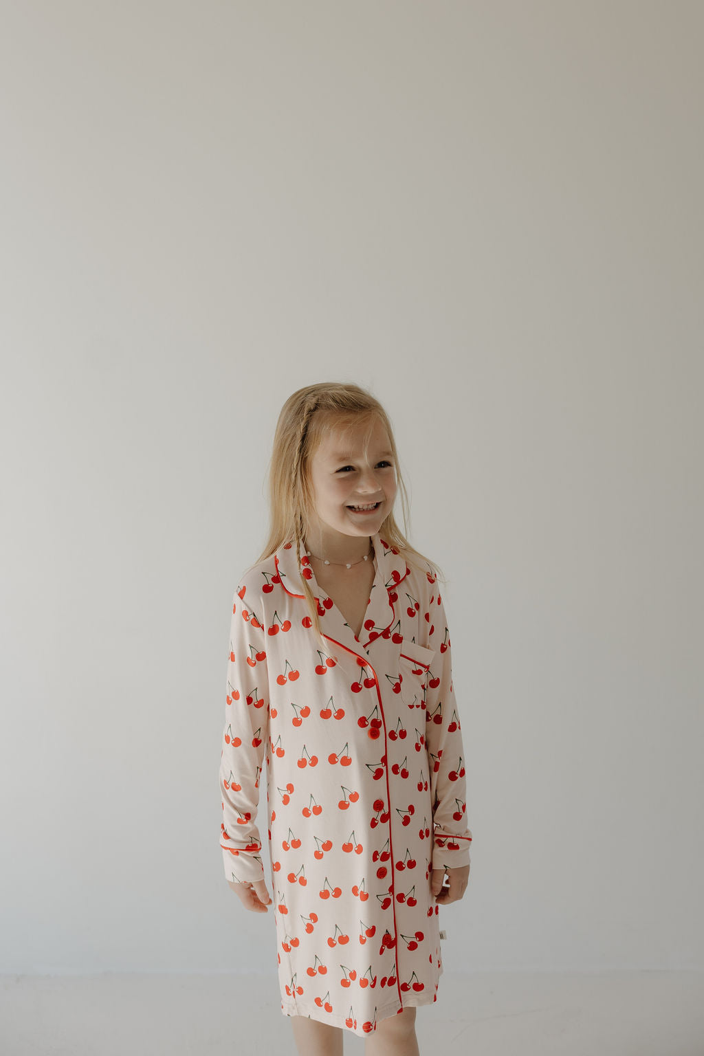 toddler/child bamboo night gown // cherry orchard