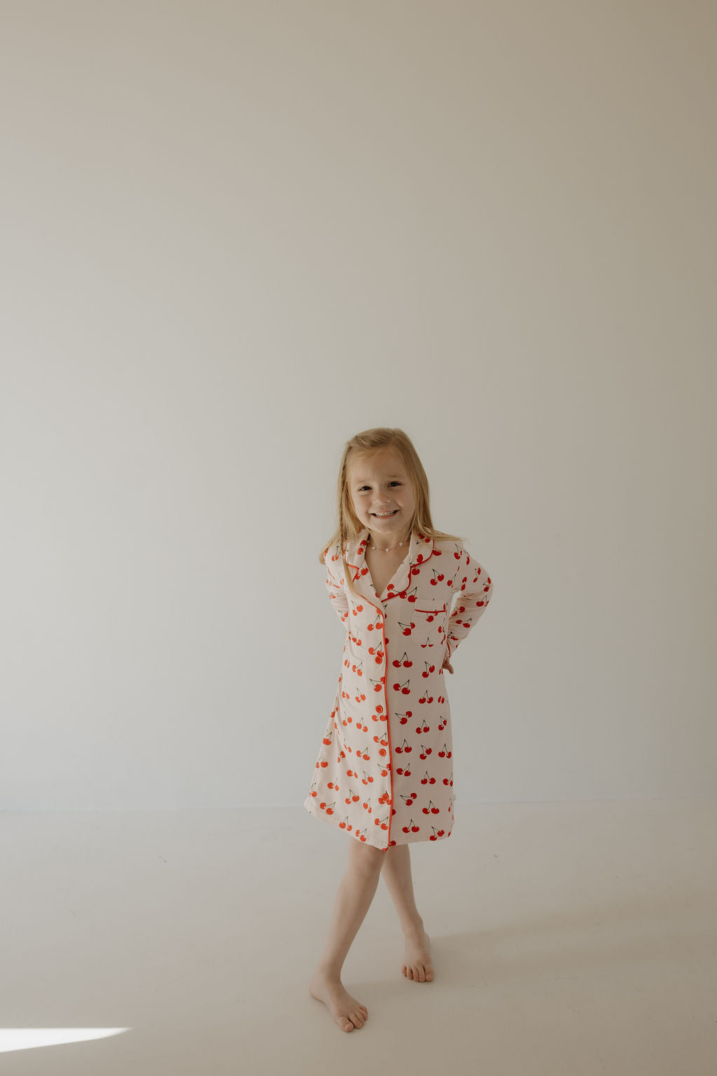 toddler/child bamboo night gown // cherry orchard