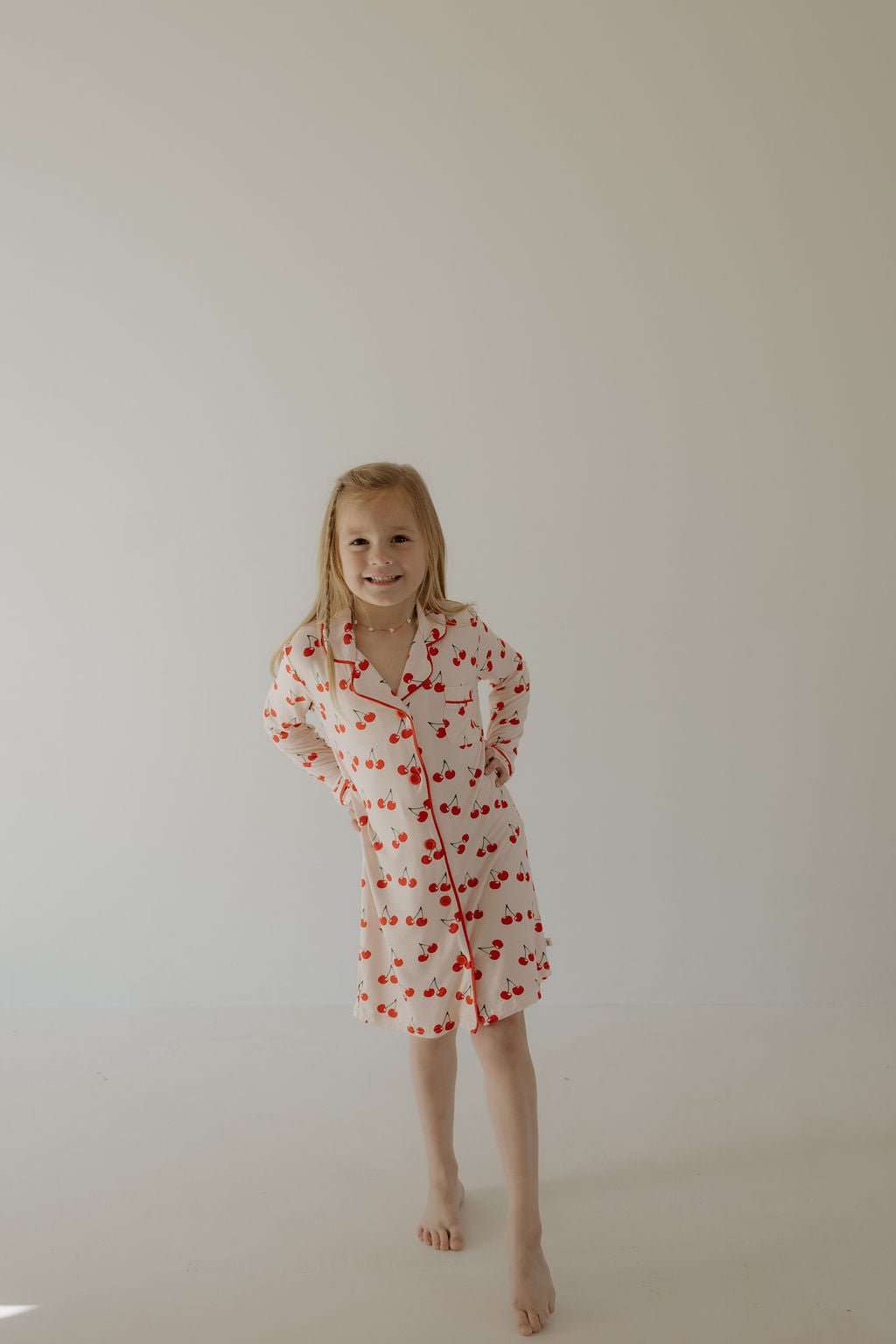 toddler/child bamboo night gown // cherry orchard