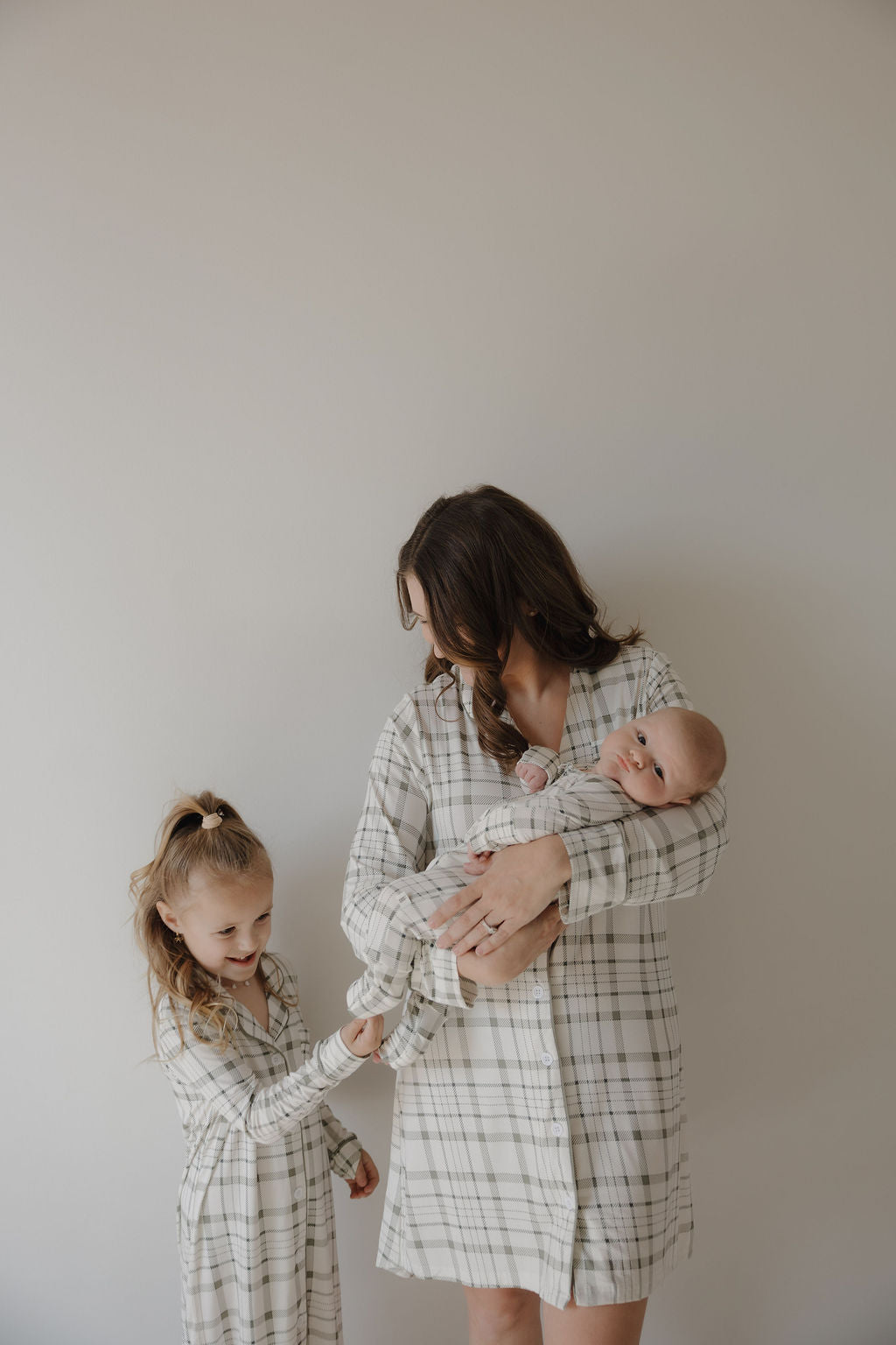 women’s bamboo night gown // picnic plaid