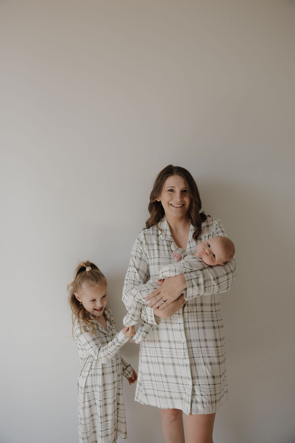 women’s bamboo night gown // picnic plaid