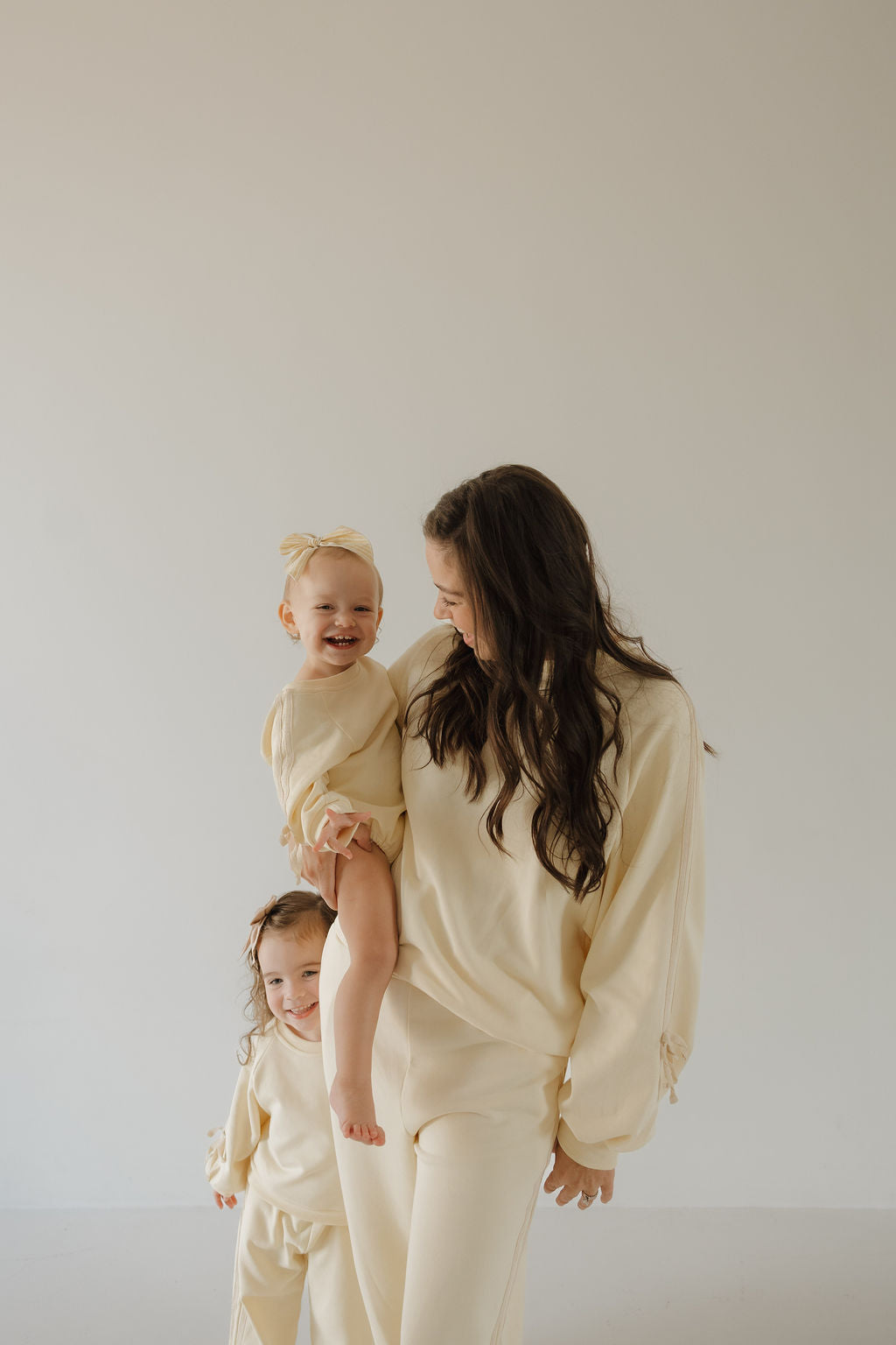 women’s sweat set // buttercream bows (mama + me)