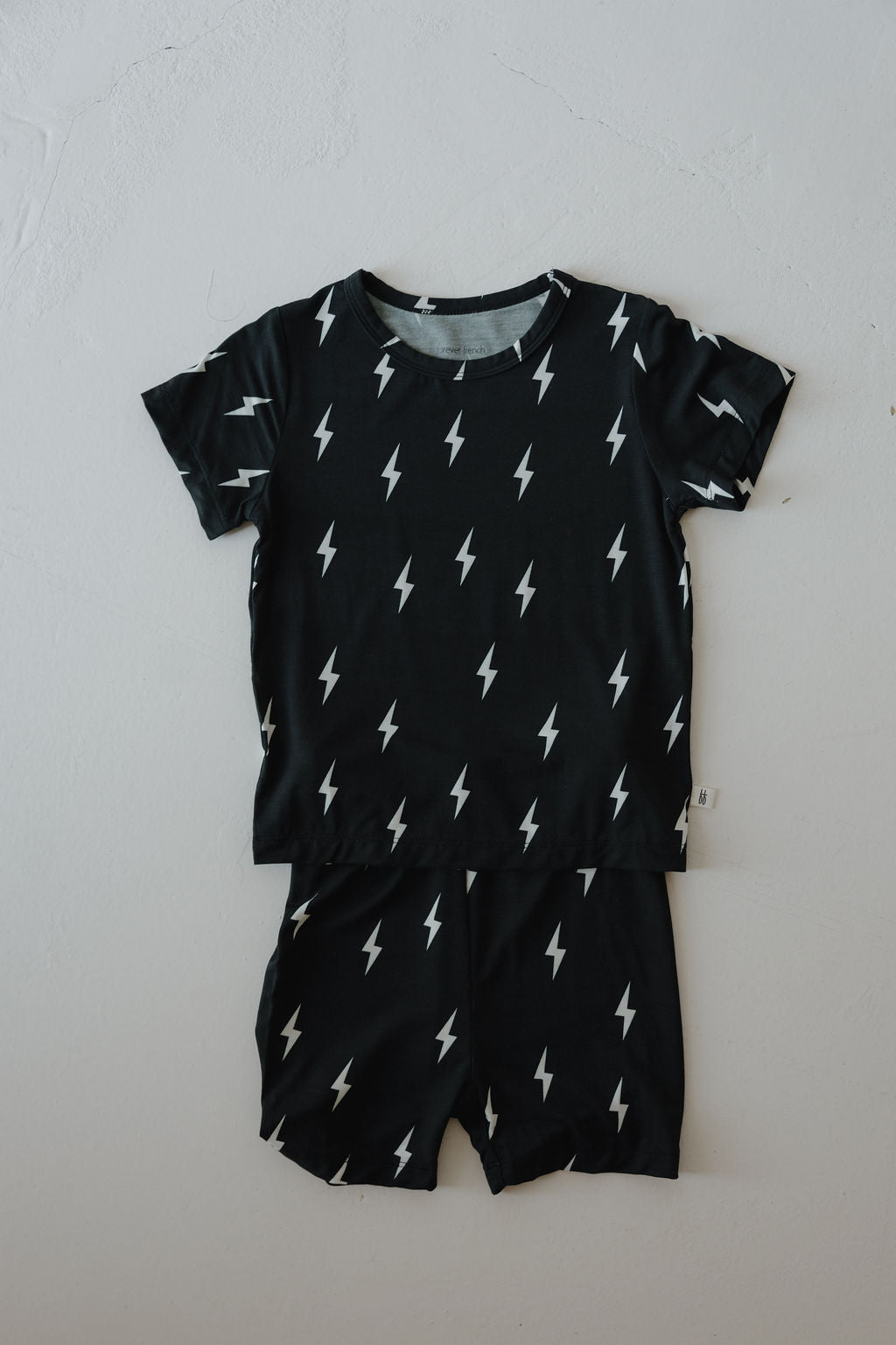 midnight lightning bolt bamboo pajamas // SHORTS SET (sizing up to 10/12)