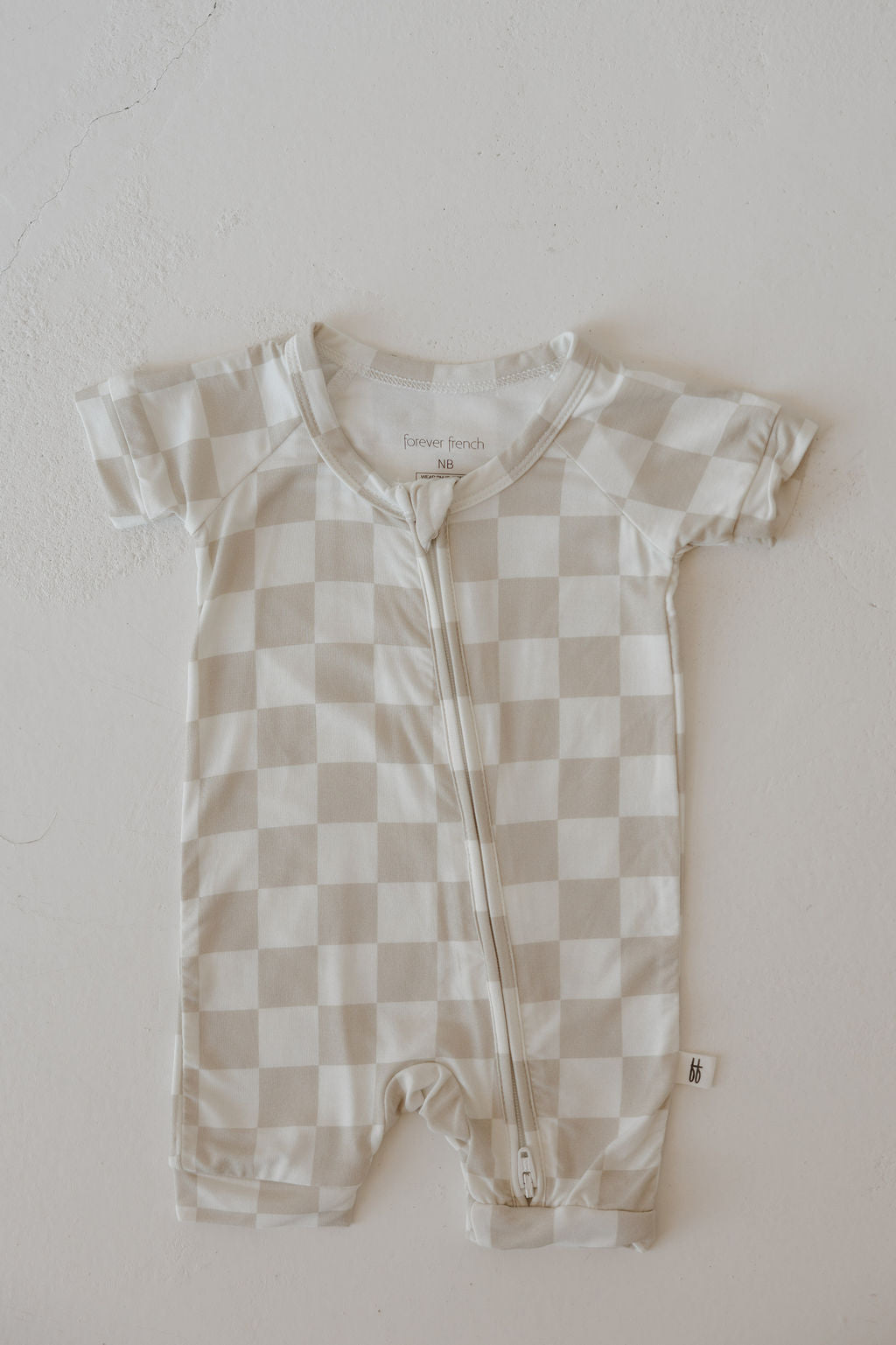checkerboard bamboo pajamas // SHORTIE