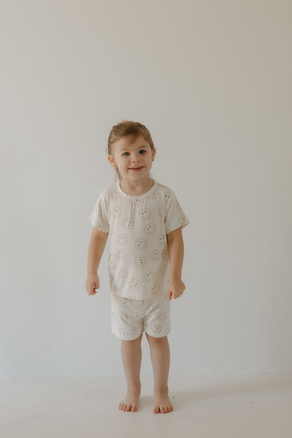 just smile bamboo pajamas // SHORTS SET (sizing up to 10/12)