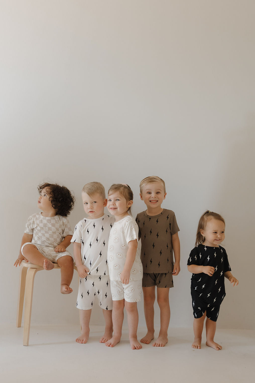 just smile bamboo pajamas // SHORTS SET (sizing up to 10/12)