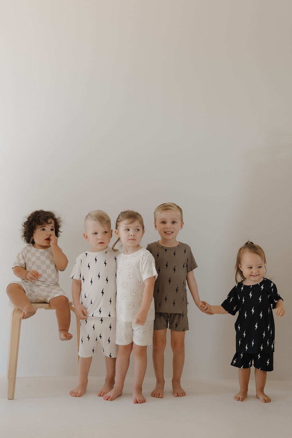 midnight lightning bolt bamboo pajamas // SHORTS SET (sizing up to 10/12)