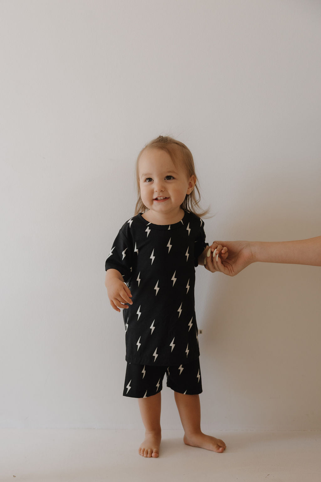midnight lightning bolt bamboo pajamas // SHORTS SET (sizing up to 10/12)