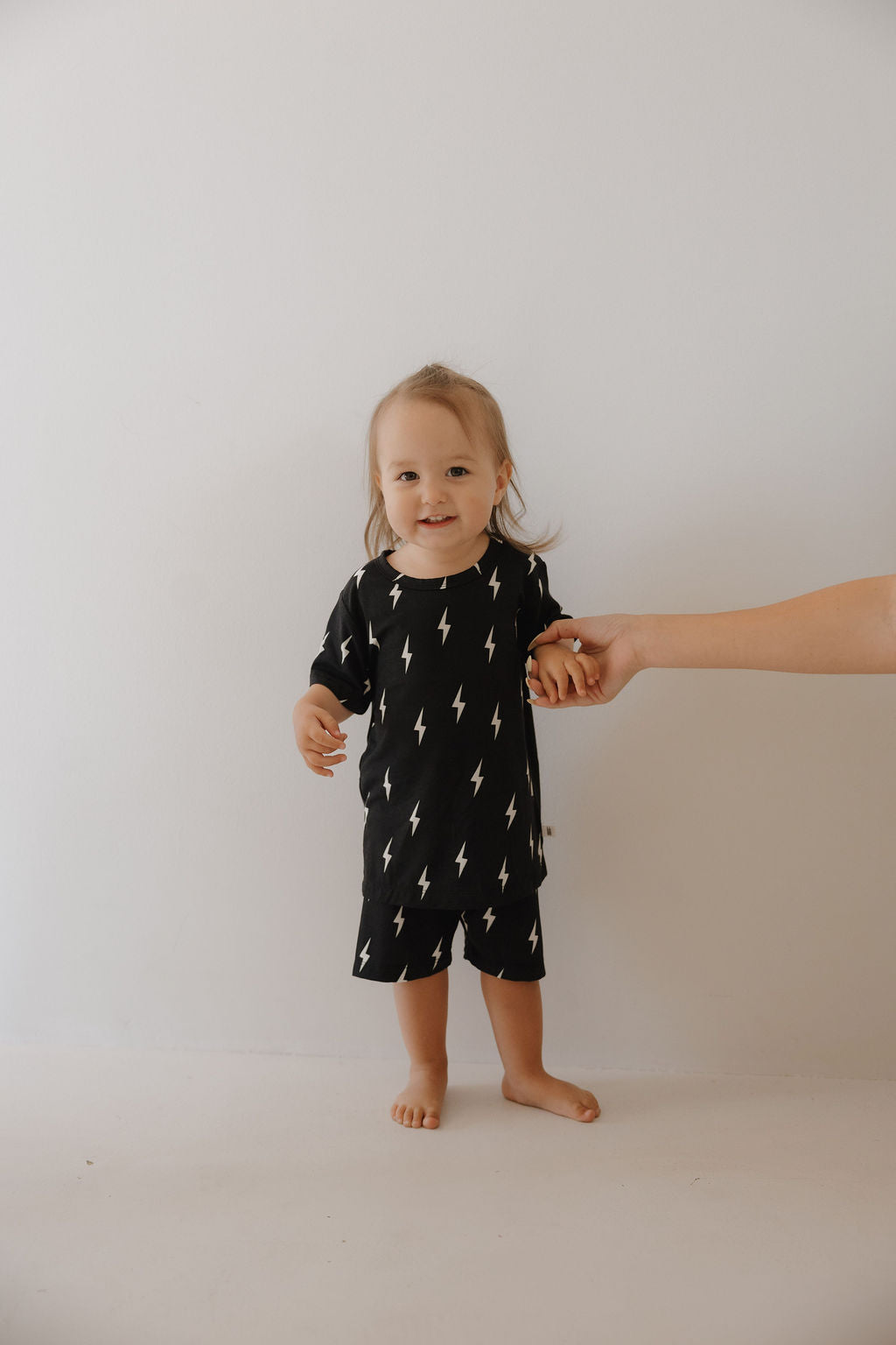 midnight lightning bolt bamboo pajamas // SHORTS SET (sizing up to 10/12)