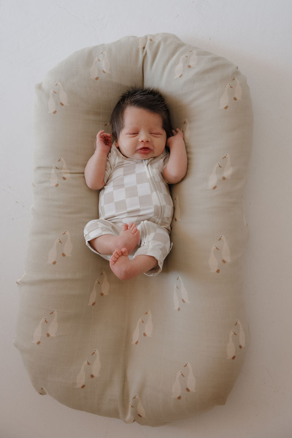 checkerboard bamboo pajamas // SHORTIE