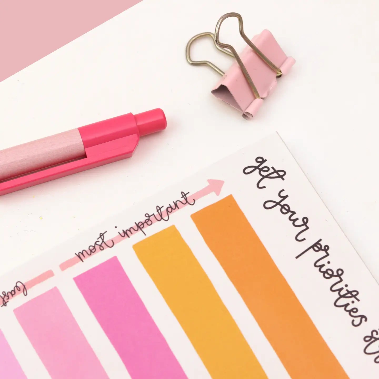 get your priorities straight notepad