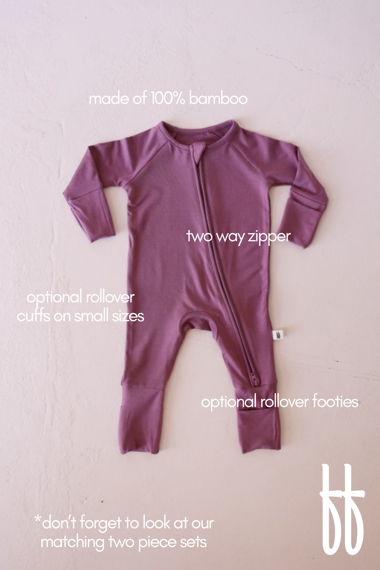 amethyst bamboo pajamas // ZIPPY