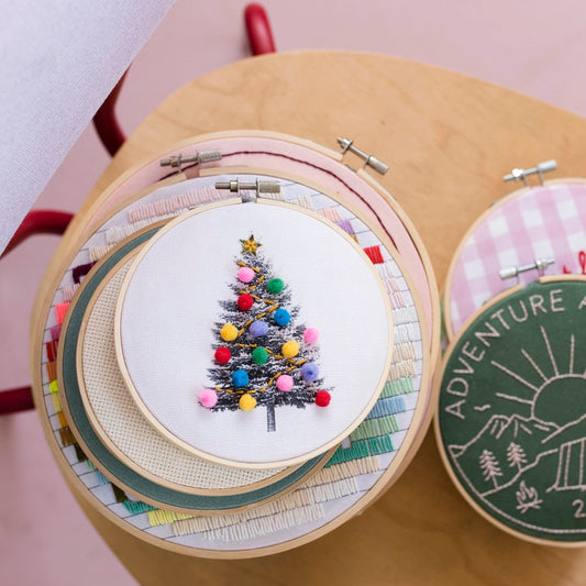 embroidery kit // christmas tree