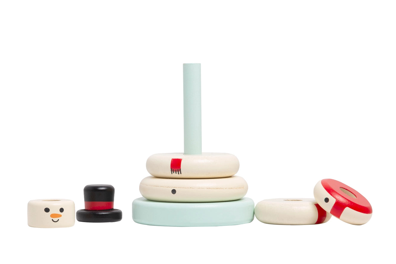 snowman stacking toy