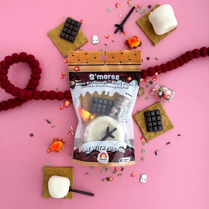 s'mores mini sensory dough play pack