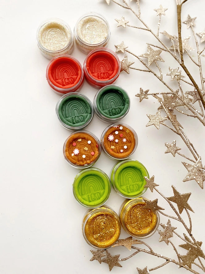 holiday mini kid-dough set // 6 different scents!