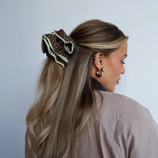 polka dot corset scrunchie