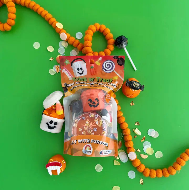 trick or treat mini sensory dough play pack