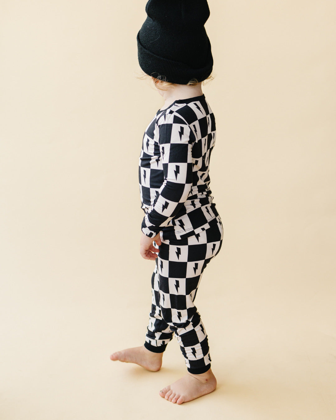 checks + bolts bamboo pajamas // LONG-SLEEVE TWO-PIECE SET (*up to size 8/9*)