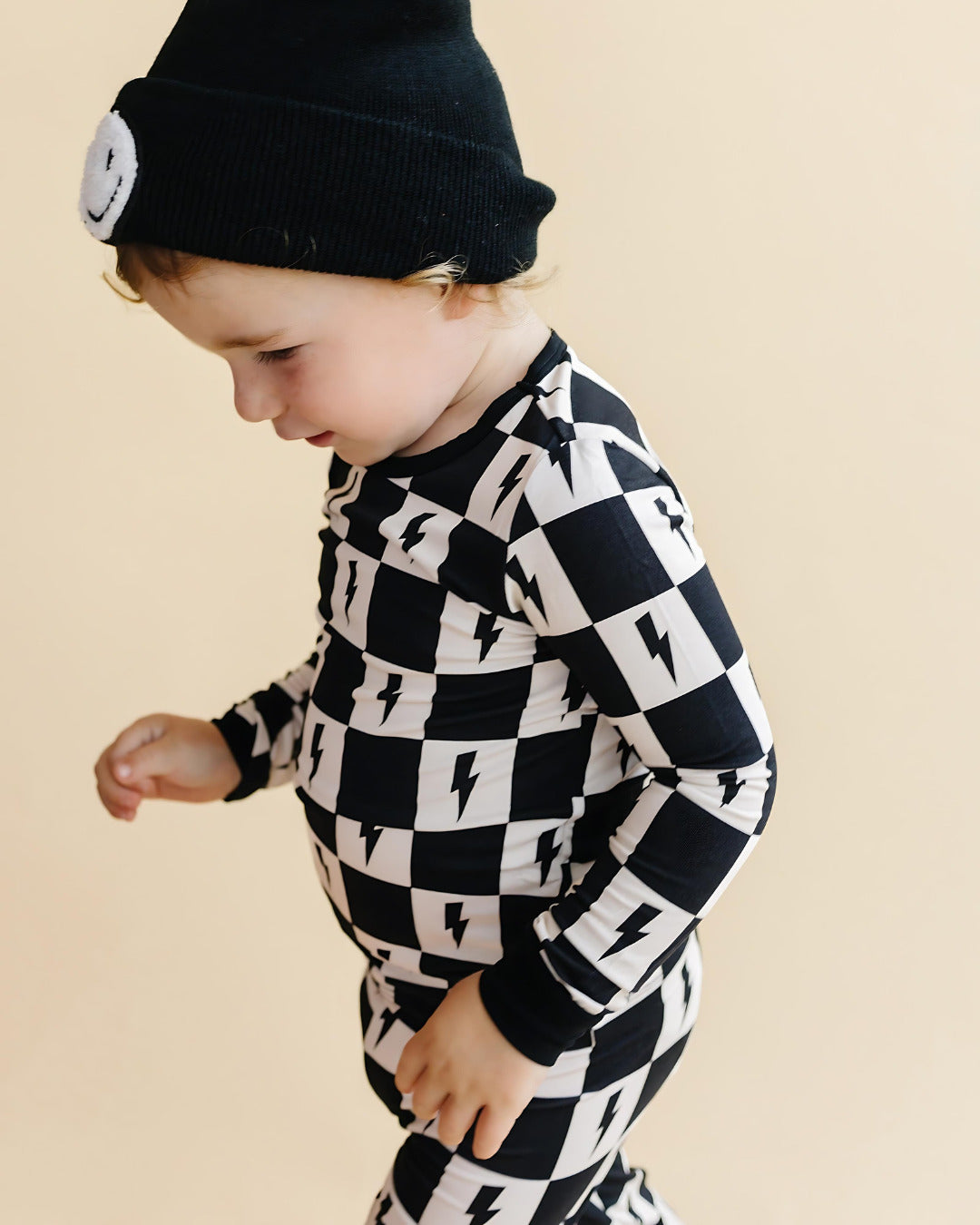 checks + bolts bamboo pajamas // LONG-SLEEVE TWO-PIECE SET (*up to size 8/9*)