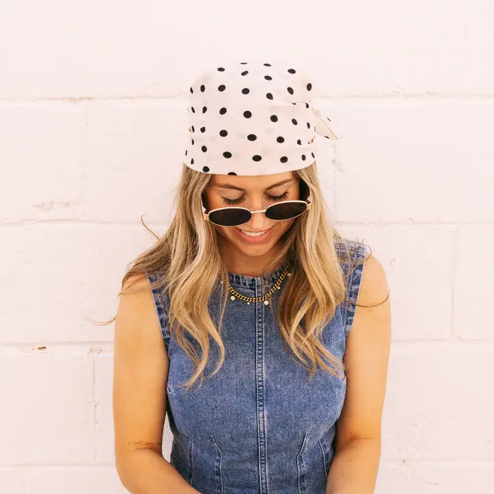 bandana scarf // polka dot
