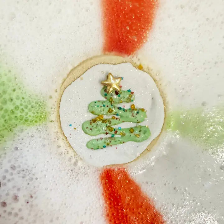 milk and cookies for santa bath bomb / bubble bath gift box