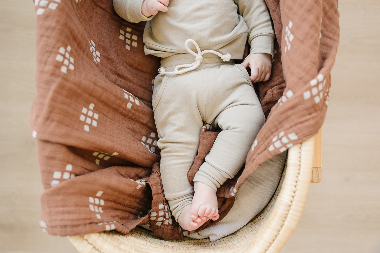 muslin quilt // boho chestnut