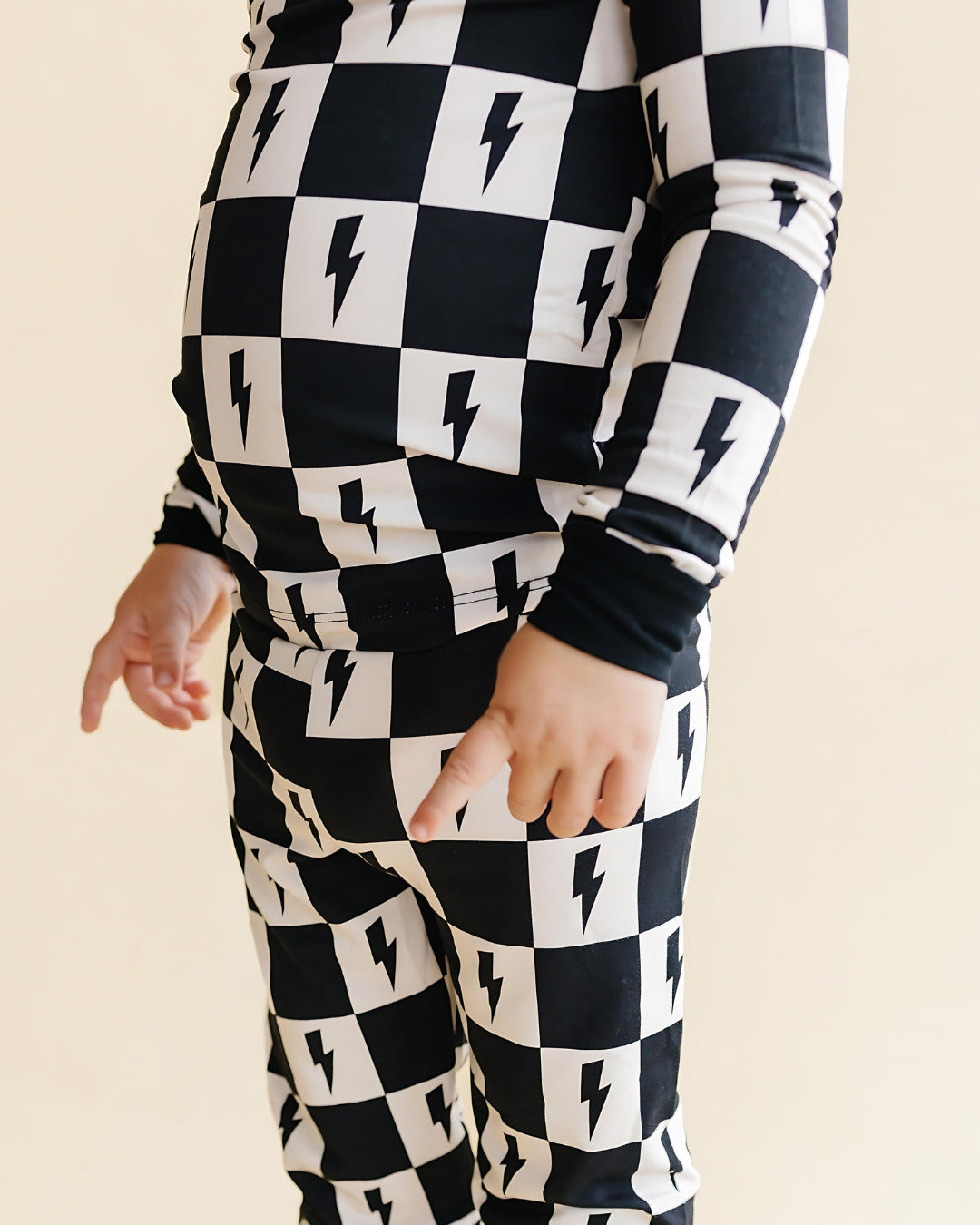 checks + bolts bamboo pajamas // LONG-SLEEVE TWO-PIECE SET (*up to size 8/9*)