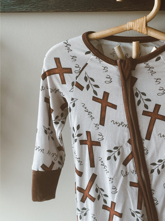 he is risen bamboo pajamas // ZIPPY or LONG-SLEEVE TWO-PIECE SET