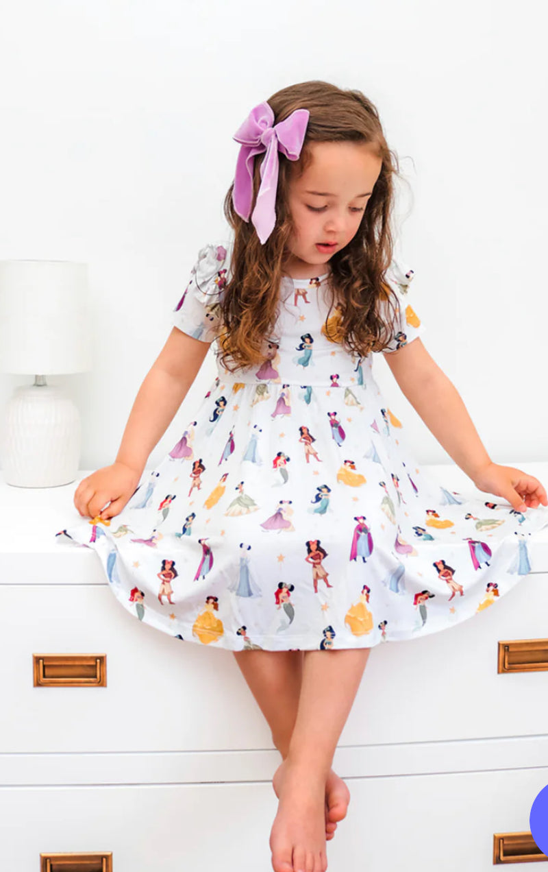 princess magic bamboo // TWIRL DRESS