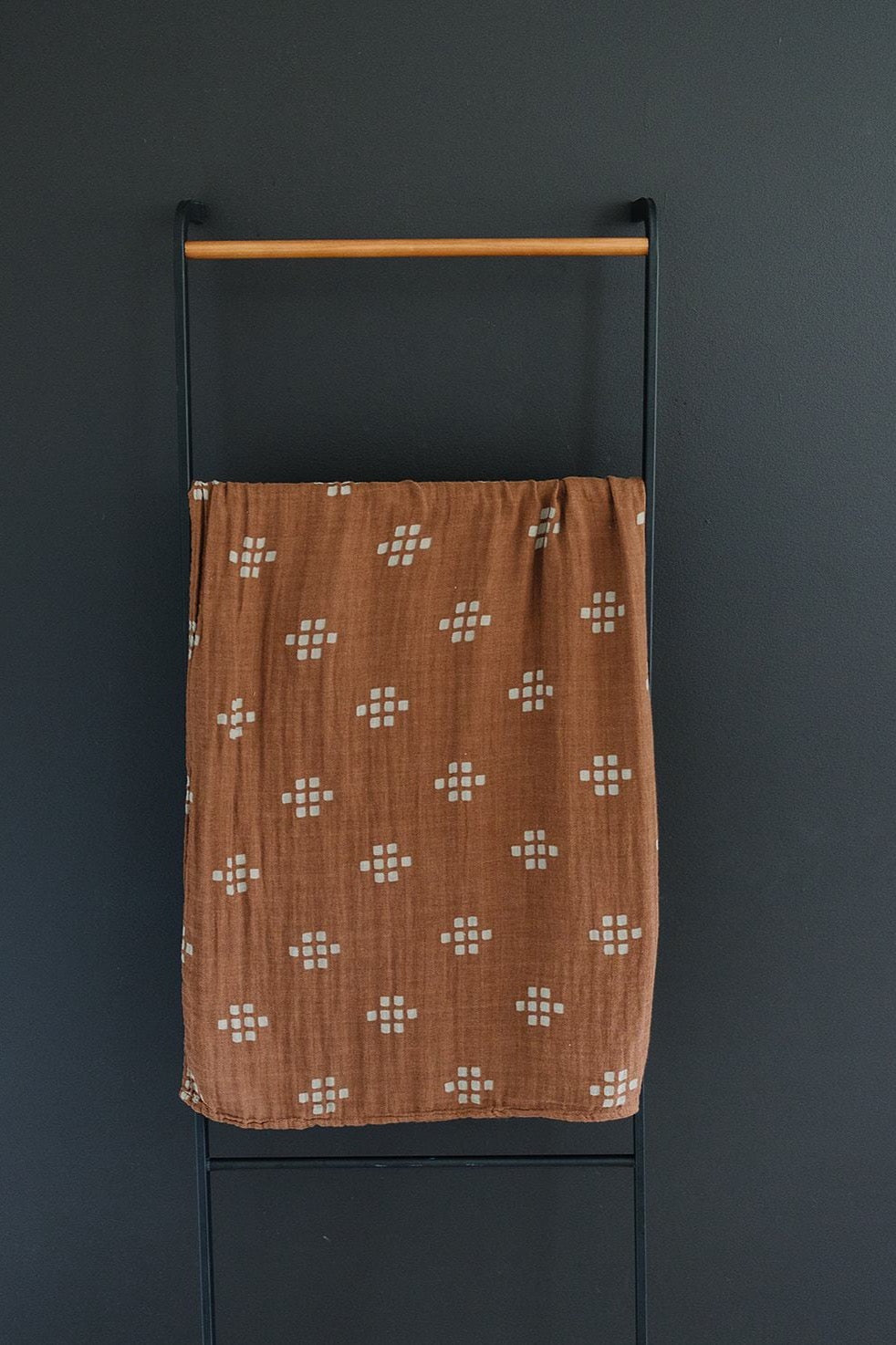 muslin swaddle blanket // boho chestnut