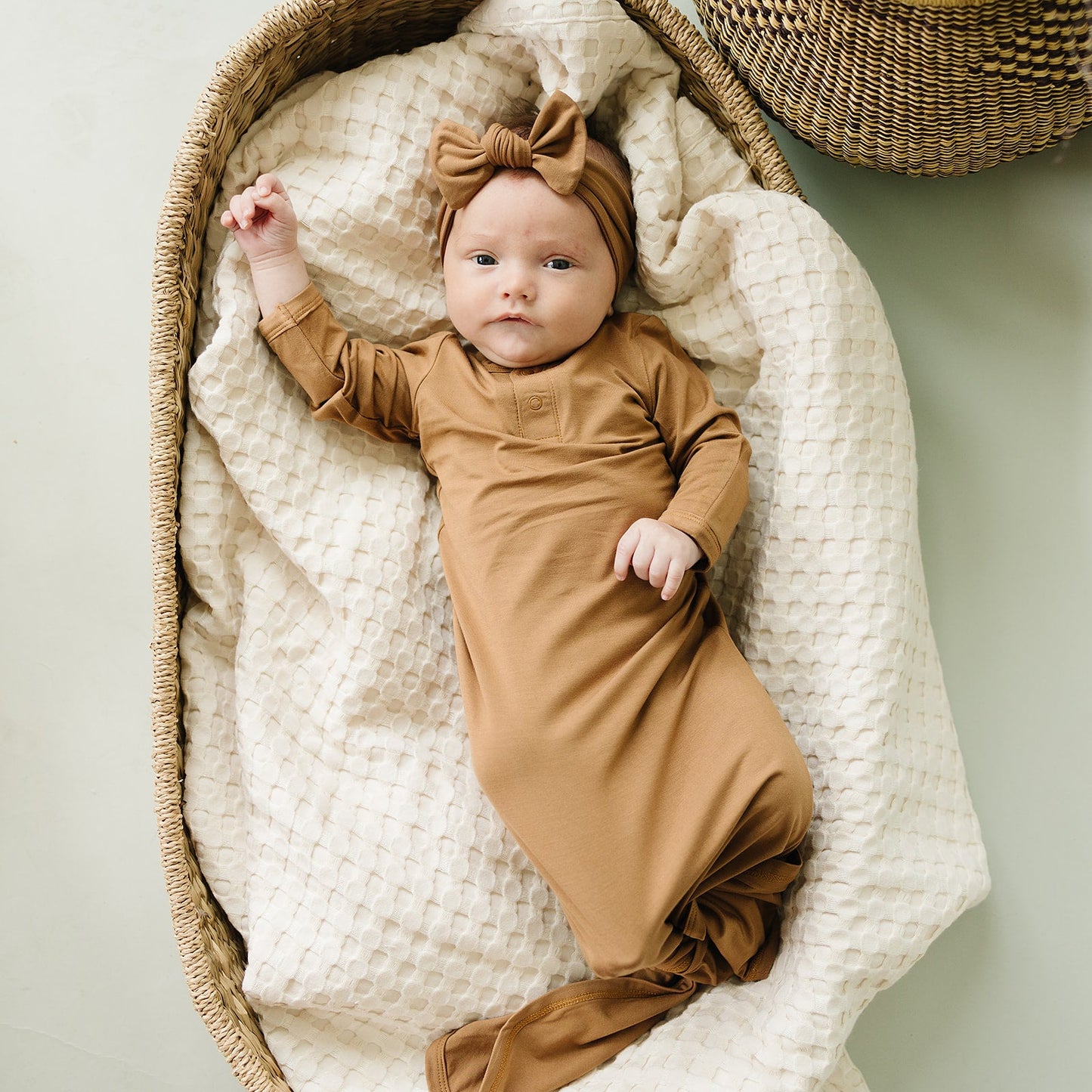 bamboo knot gown // mustard