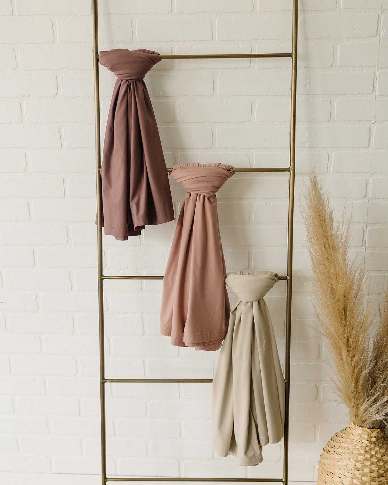 bamboo stretch swaddle blanket // dusty rose