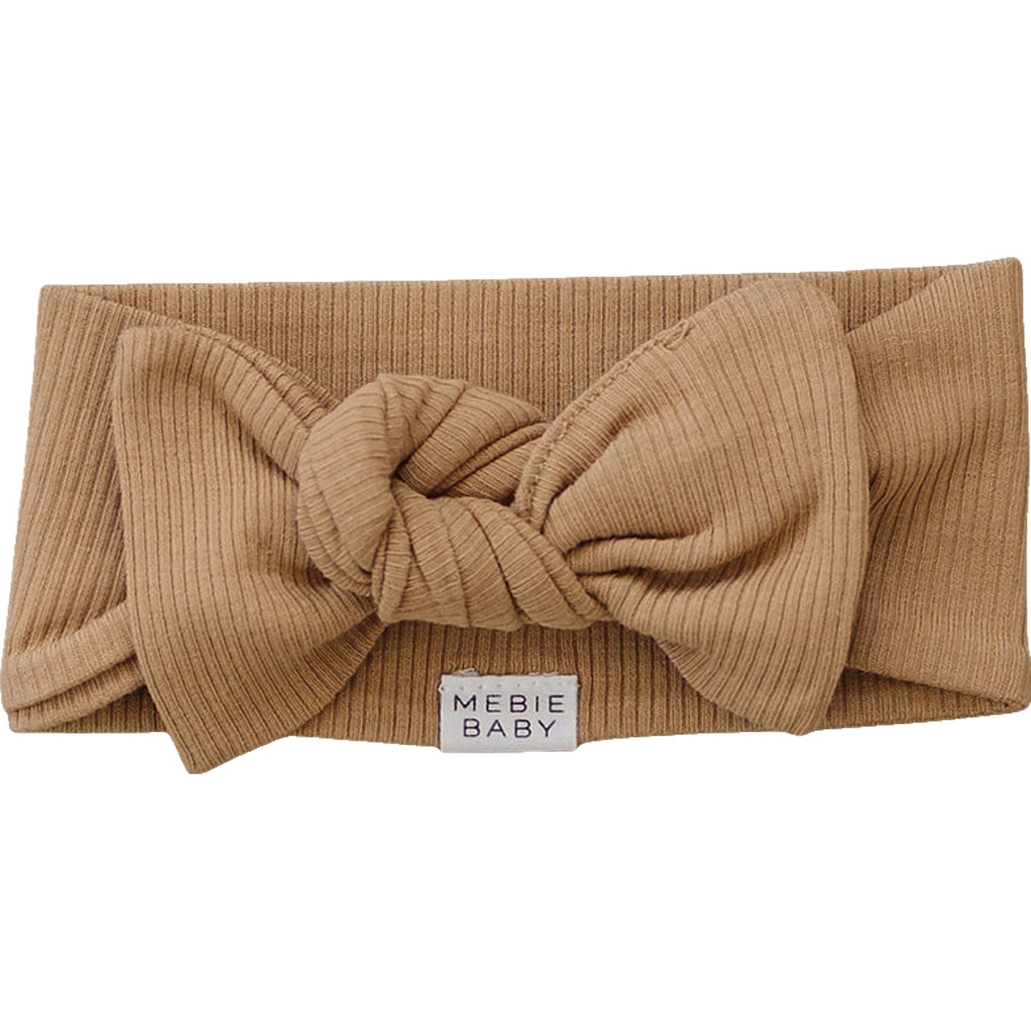 organic cotton ribbed head wrap // tan