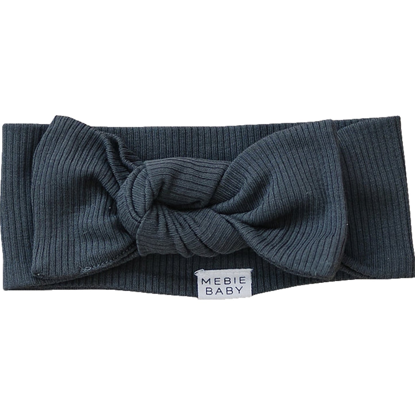 organic cotton ribbed head wrap // charcoal