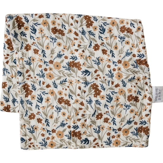 muslin burp cloth // multicolor floral