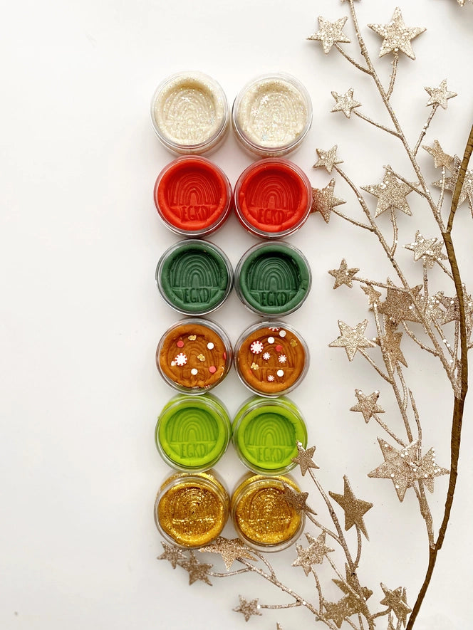 holiday mini kid-dough set // 6 different scents!