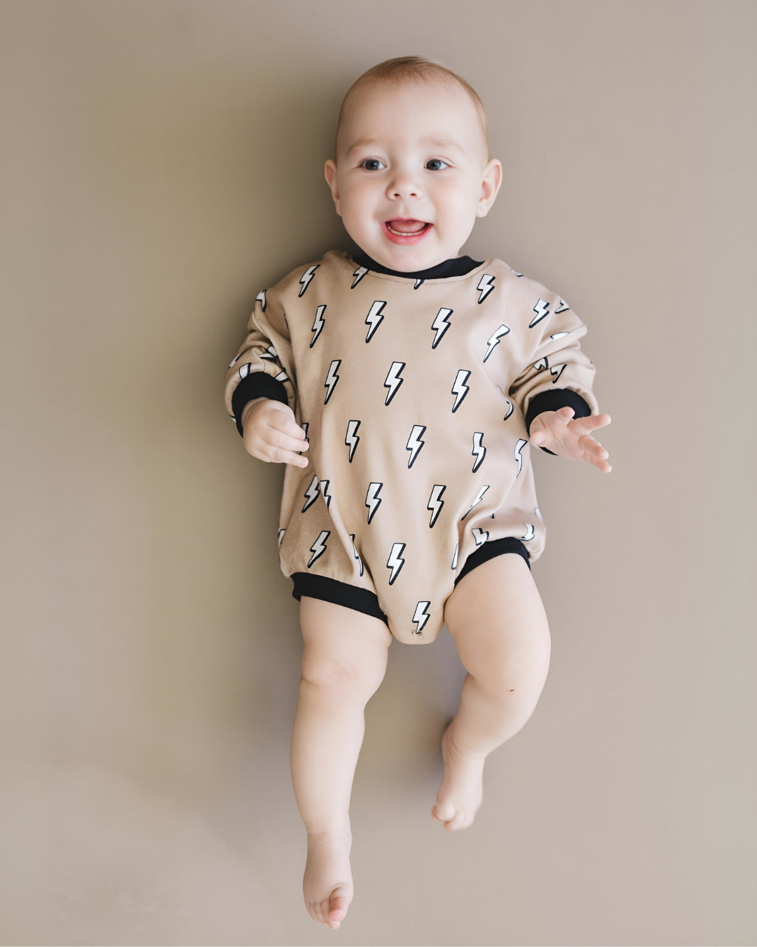 bubble romper // neutral bolts