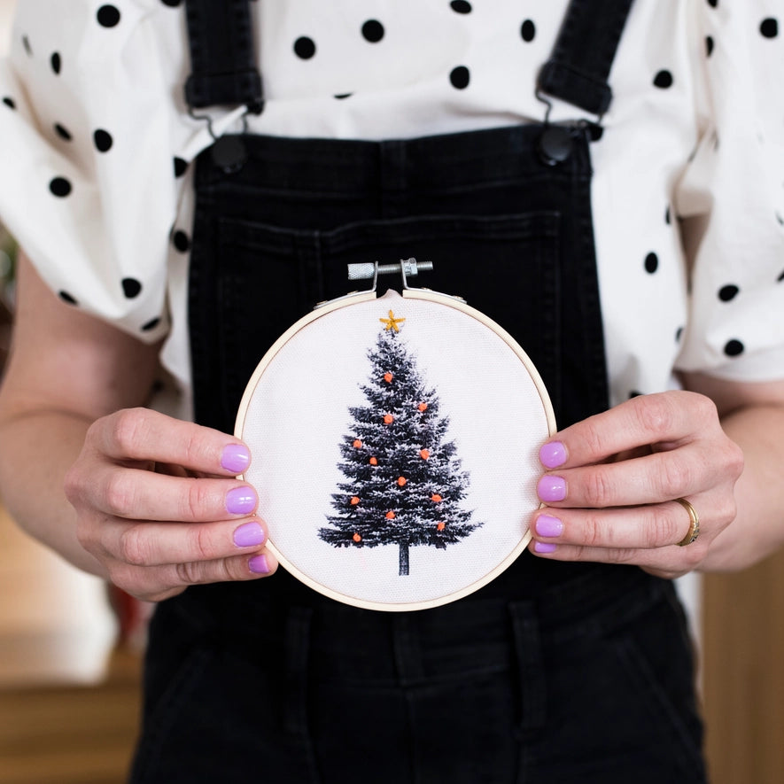 embroidery kit // christmas tree